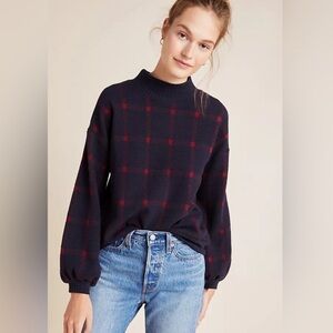 Anthropologie Porridge Bonnie Sweater Plaid Winter